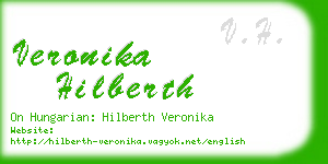 veronika hilberth business card